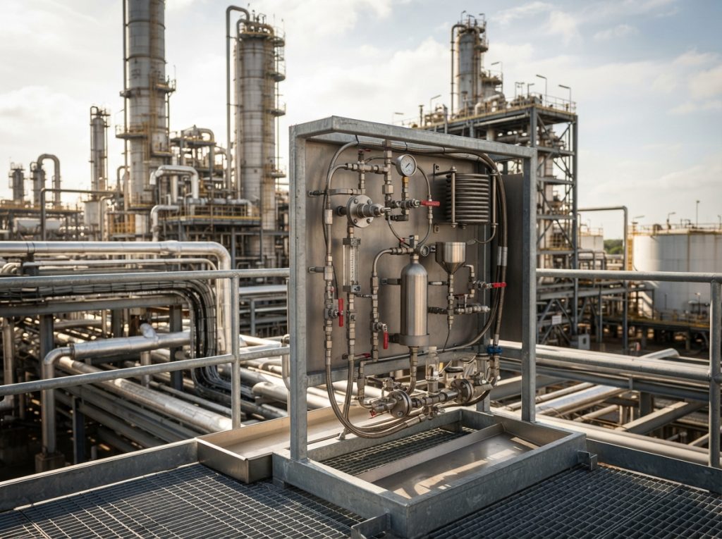 Engineered grab sampling stations at a Gulf Coast chemical plant